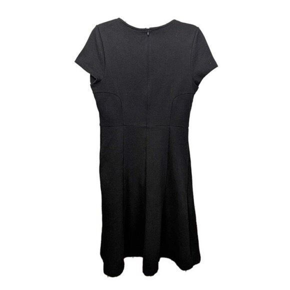 ✨BODEN Maggie Ottoman Day Sz 8R Dress Black Ribbed Fit & Flare WH975✨ - Picture 5 of 8
